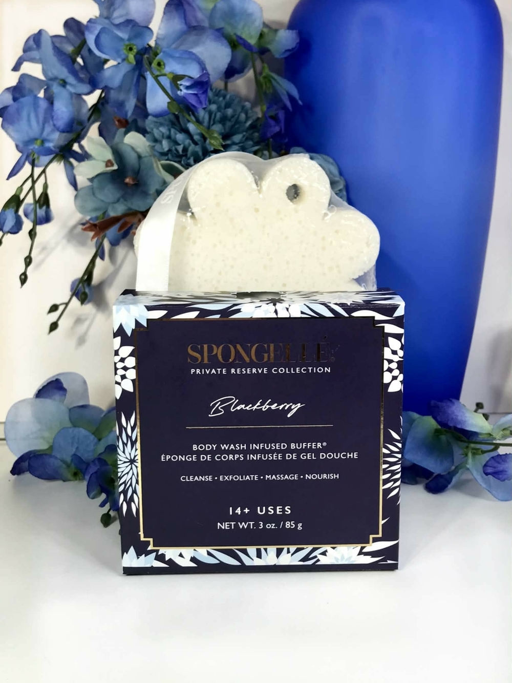 Spongelle Blackberry Bodywash Infused Buffer Sponge 85g *BNIB